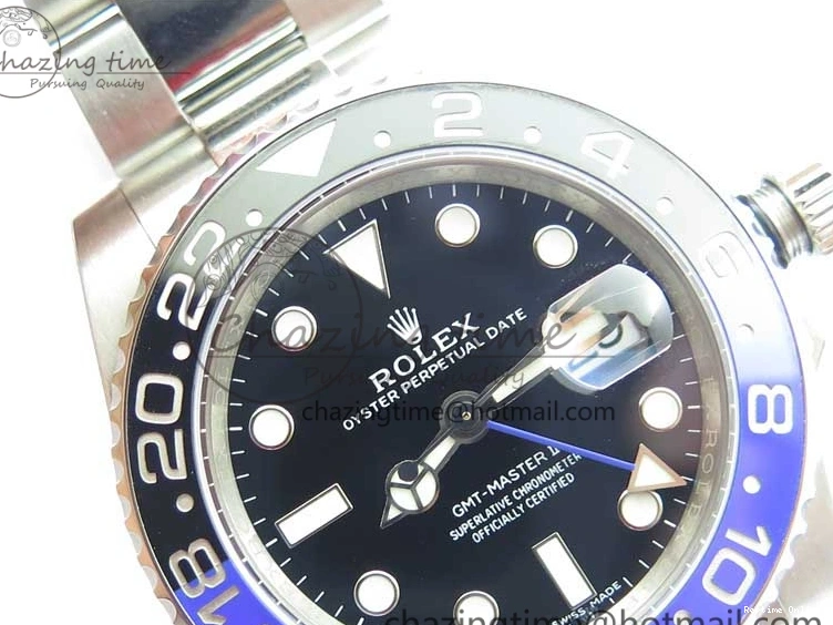 0413 SunProtective GMT-Master II 116710 BLNR Black Blue Ceramic 904L Steel Noob 1:1 Best Edition SA3186 CHS V 2876